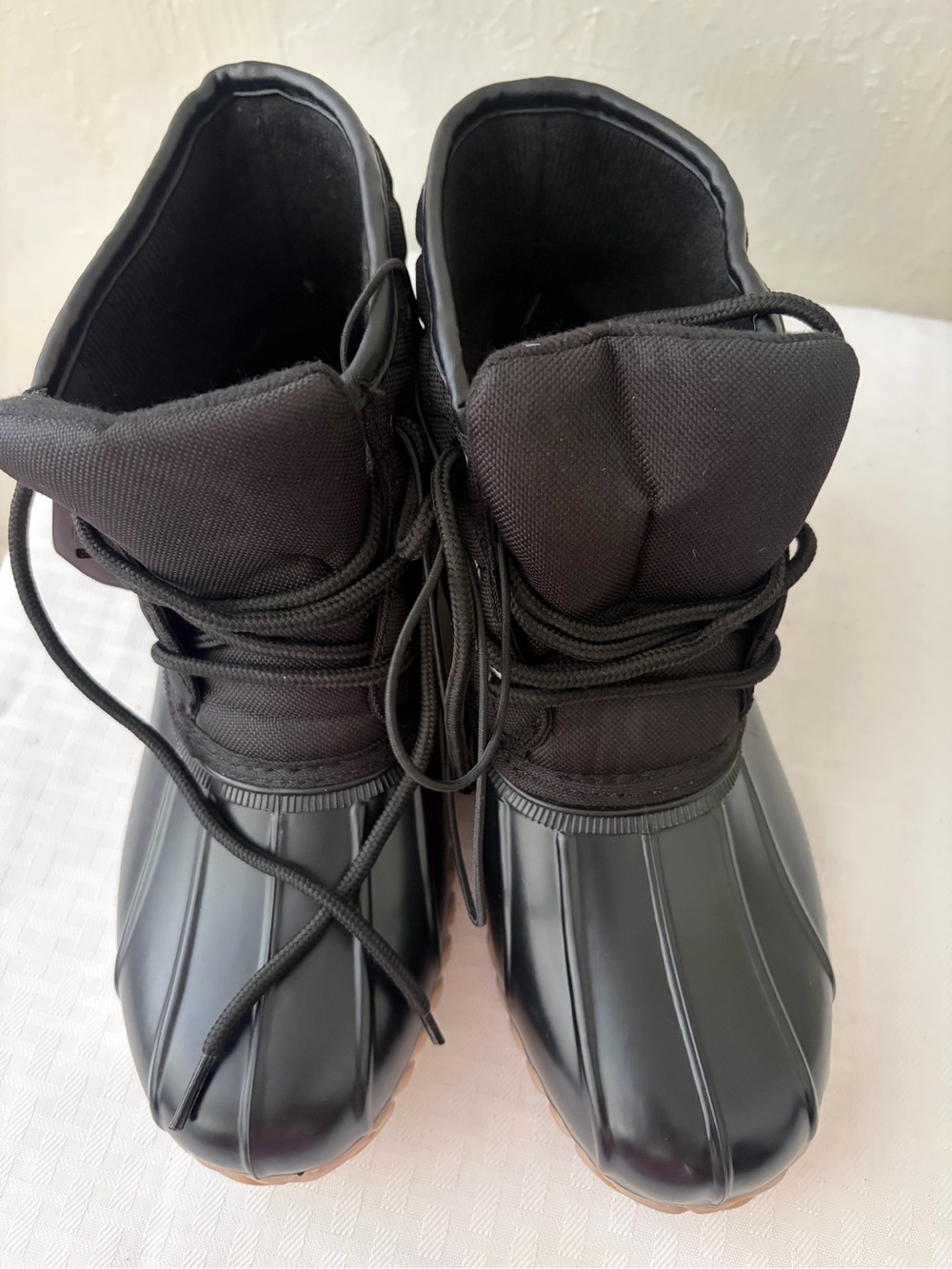 St. John's Bay Black Waterproof Lace-Up Winter Boots